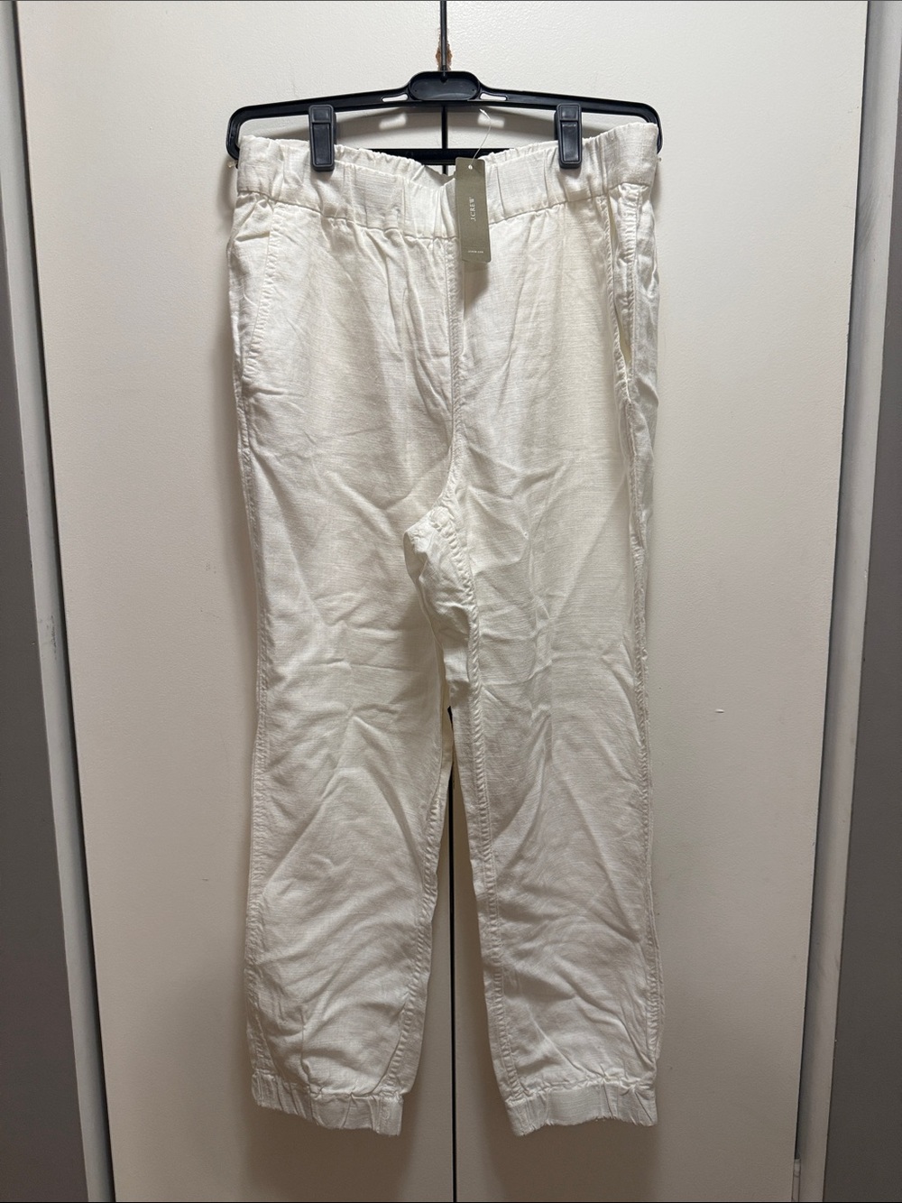 J. Crew Women's Cropped Ankle Pants in Off-White